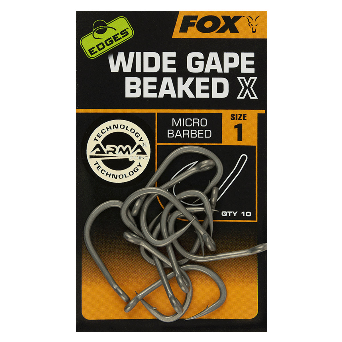 Fox EDGES™ Wide Gape Beaked X Hooks -  1