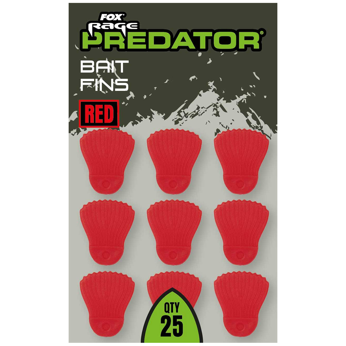 Fox Rage Predator Bait Fins - Red