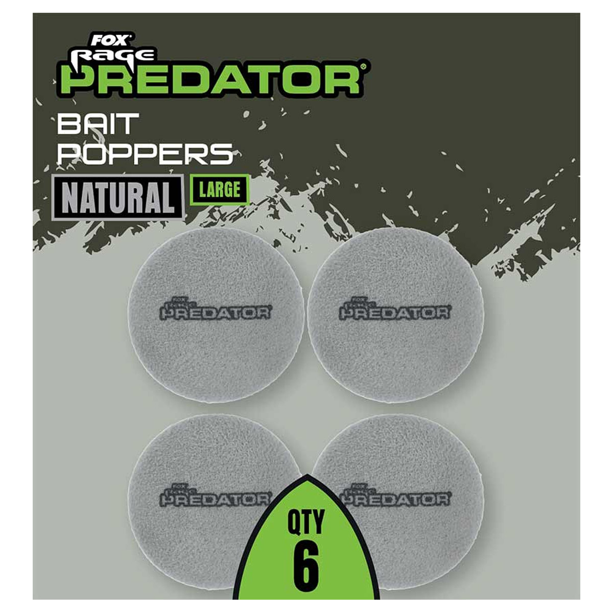 Fox Rage Predator Bait Poppers Naturel