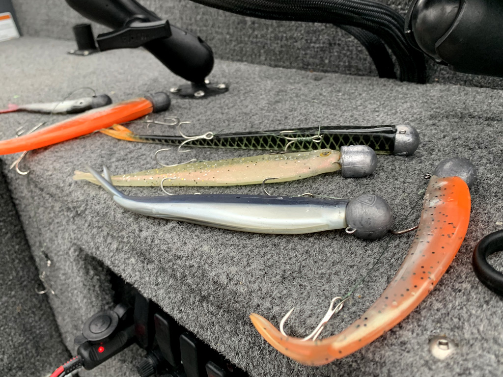 Shads voor het pelagisch vissen op snoek en snoekbaars Shads voor het pelagisch vissen op snoek en snoekbaars