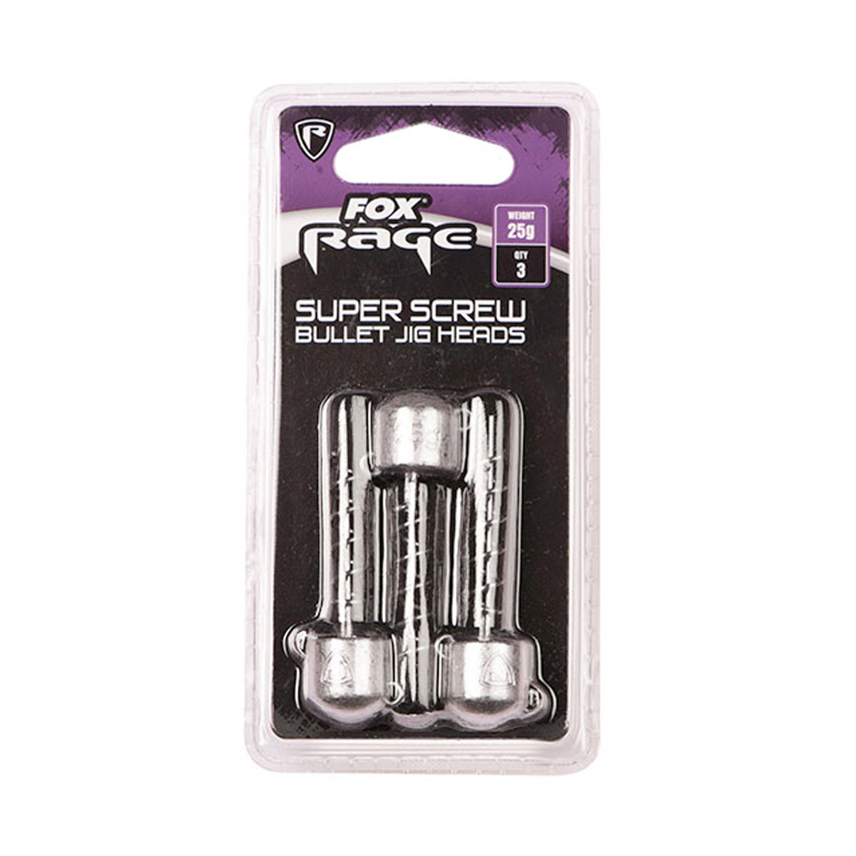 Fox Rage Super Screw Bullet Heads -  25 gram