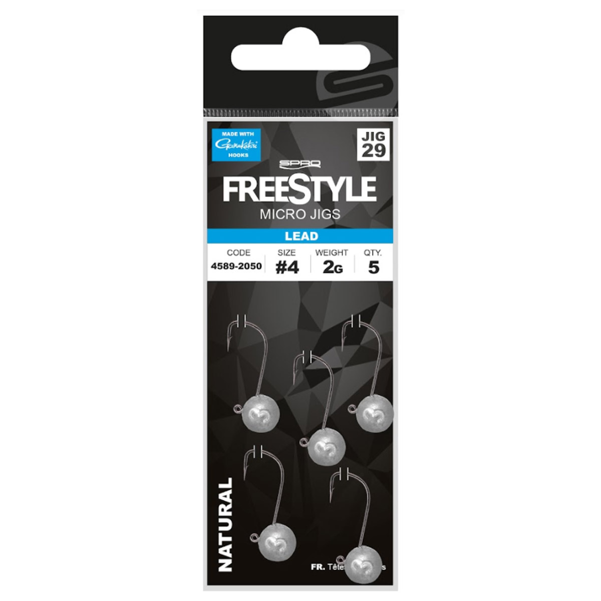 Spro Freestyle Lead Micro Jig Natural Maat 4