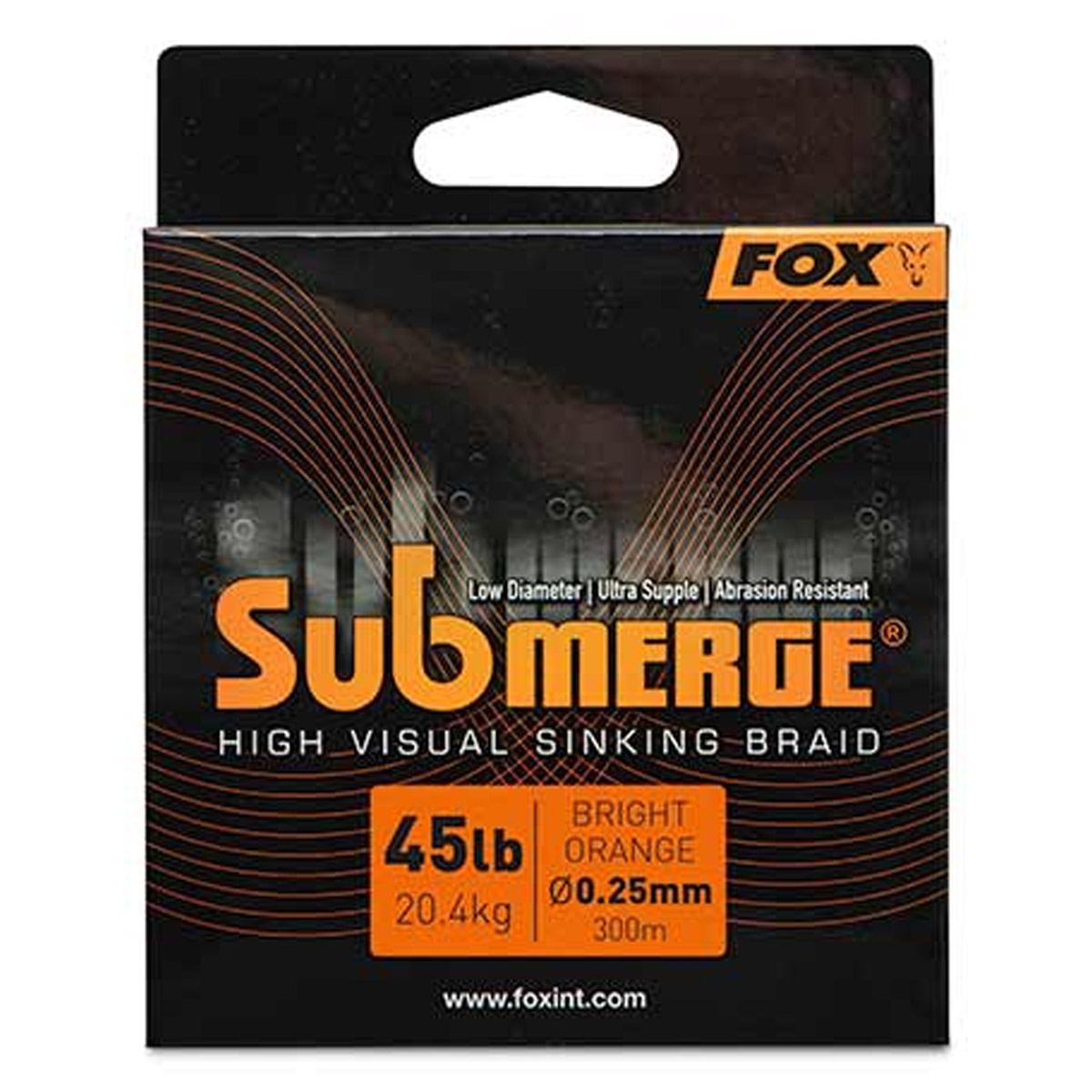 Fox Submerge Orange Sinking Braid 300 Meter Fox Submerge Orange Sinking Braid 300 Meter
