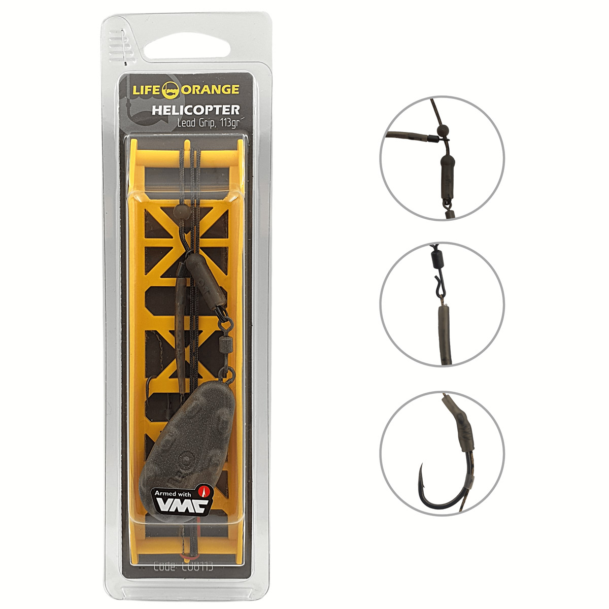 Life Orange Helicopter Grip Carp Rig Life Orange Helicopter Grip Carp Rig