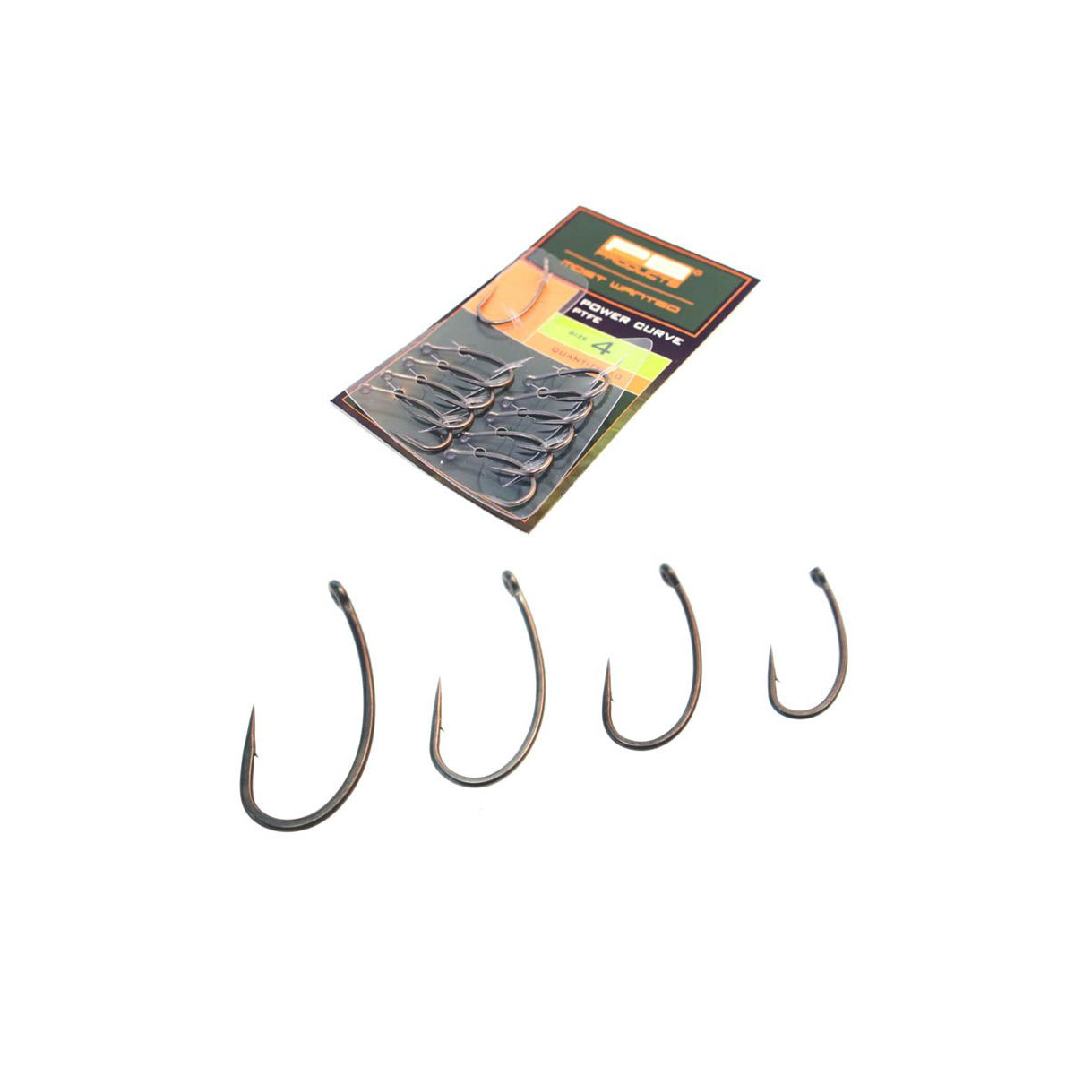 PB Products Power Curve Hook -  6 -  2 -  8 -  4