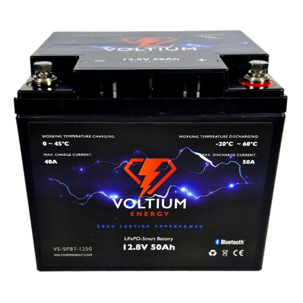 Voltium Energy®0 LifePO4 Battery 12,8V 50 Ah