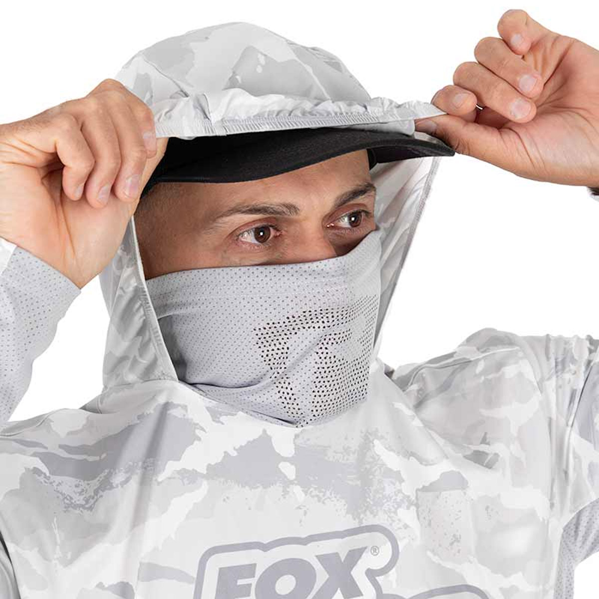 Fox Rage UV Hooded Light Camo Top