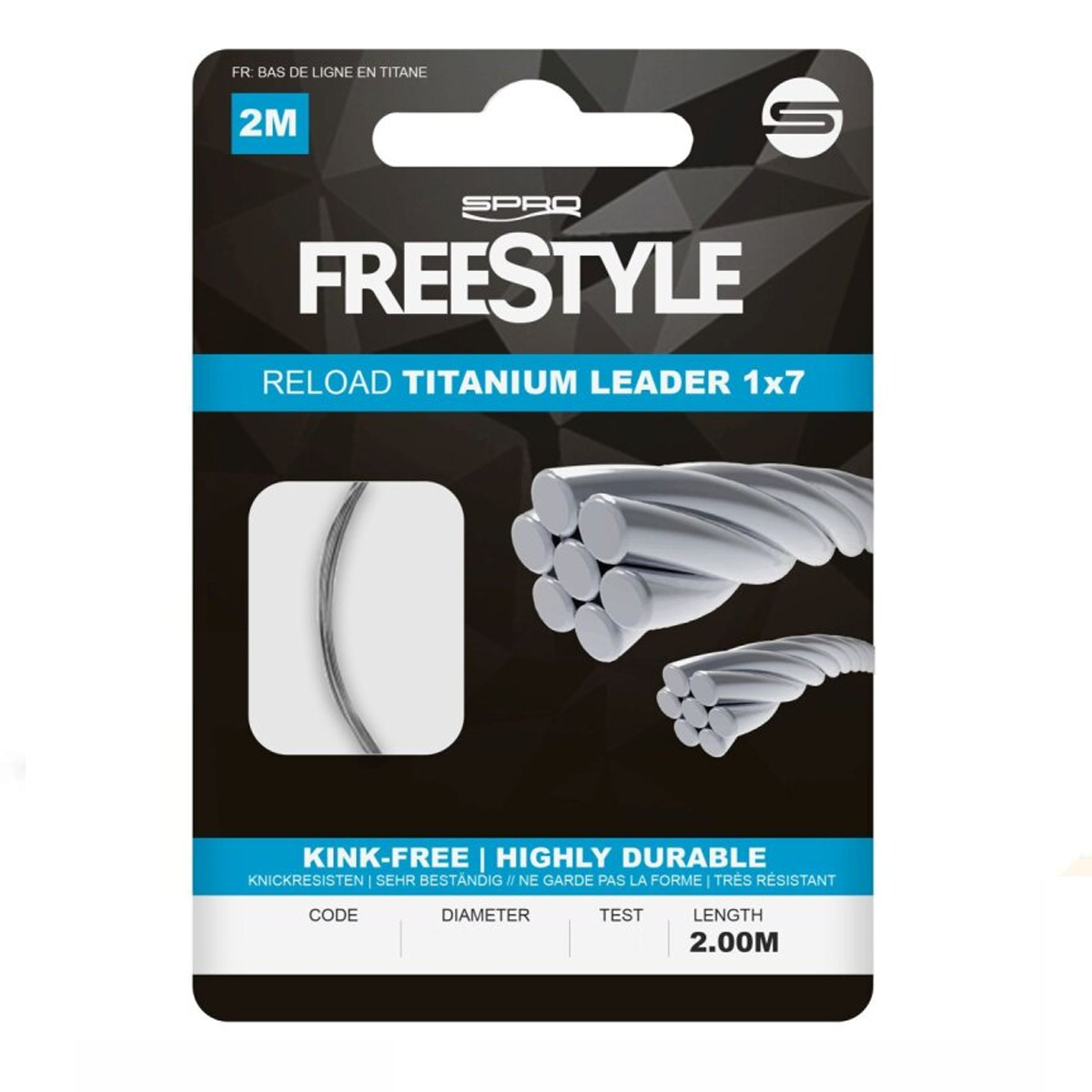 Spro Freestyle Titanium Leader 200 cm -  0.40 mm -  0.45 mm -  0.24 mm -  0.30 mm