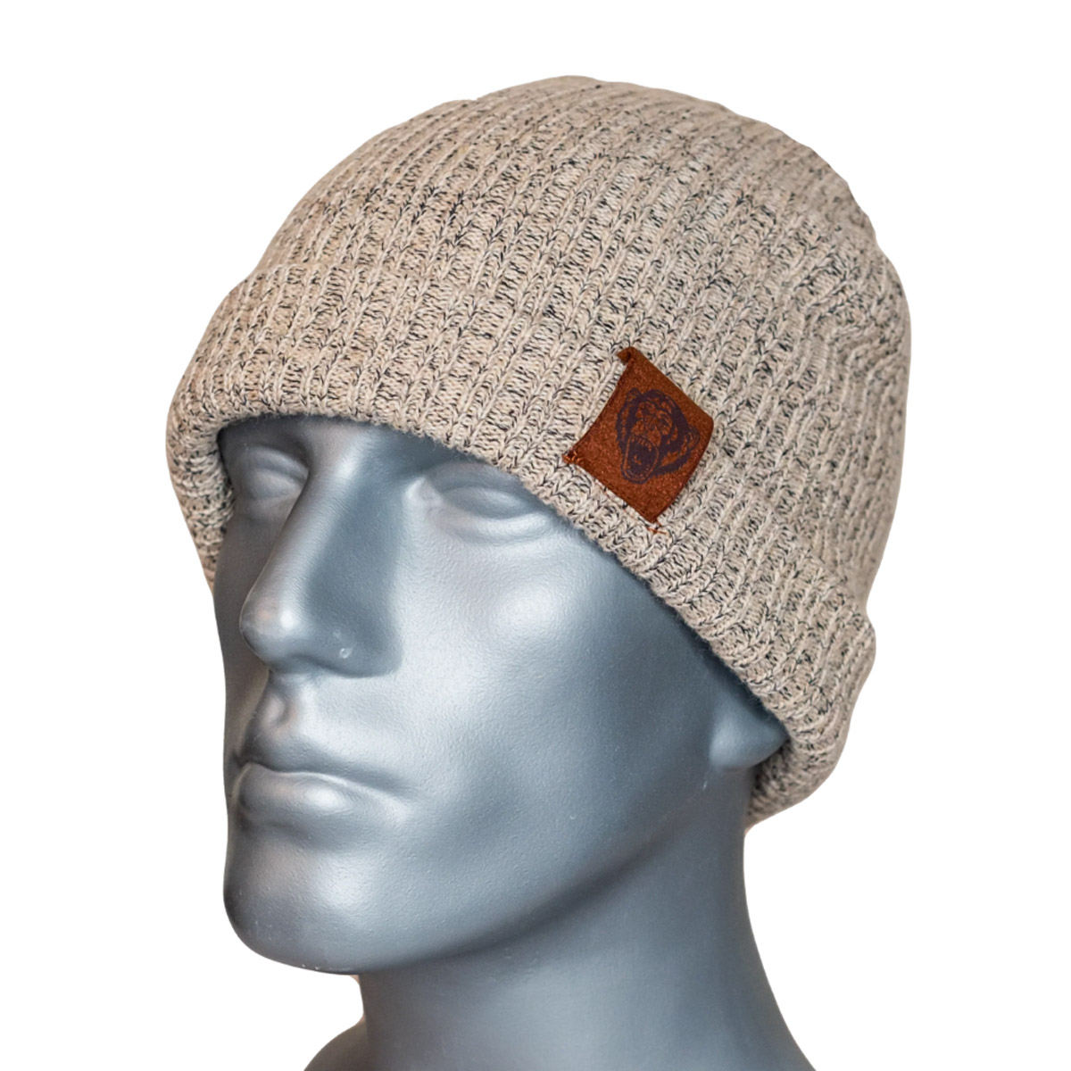 Fish Monkey Wooly Head Heavyweight Ribbed Beanie - Tan