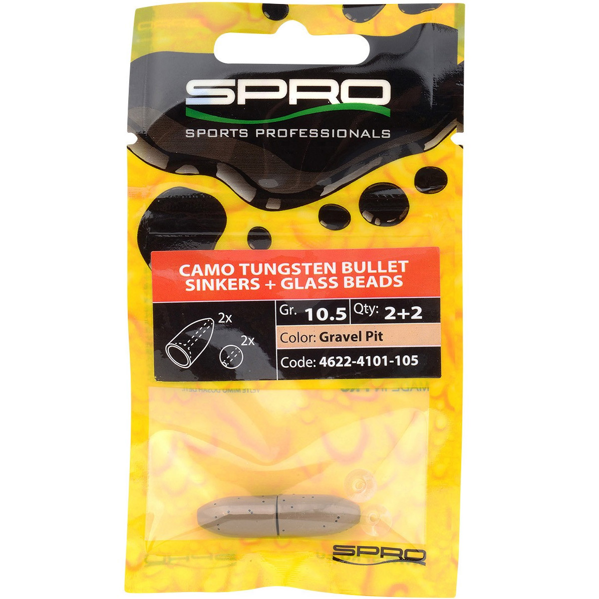 Spro Tungsten Camo Bullet Sinkers Gravel Pit