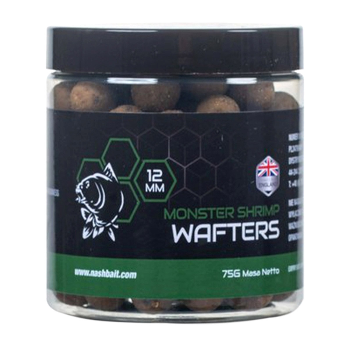 Nash Bait Monster Shrimp Wafters 15 MM