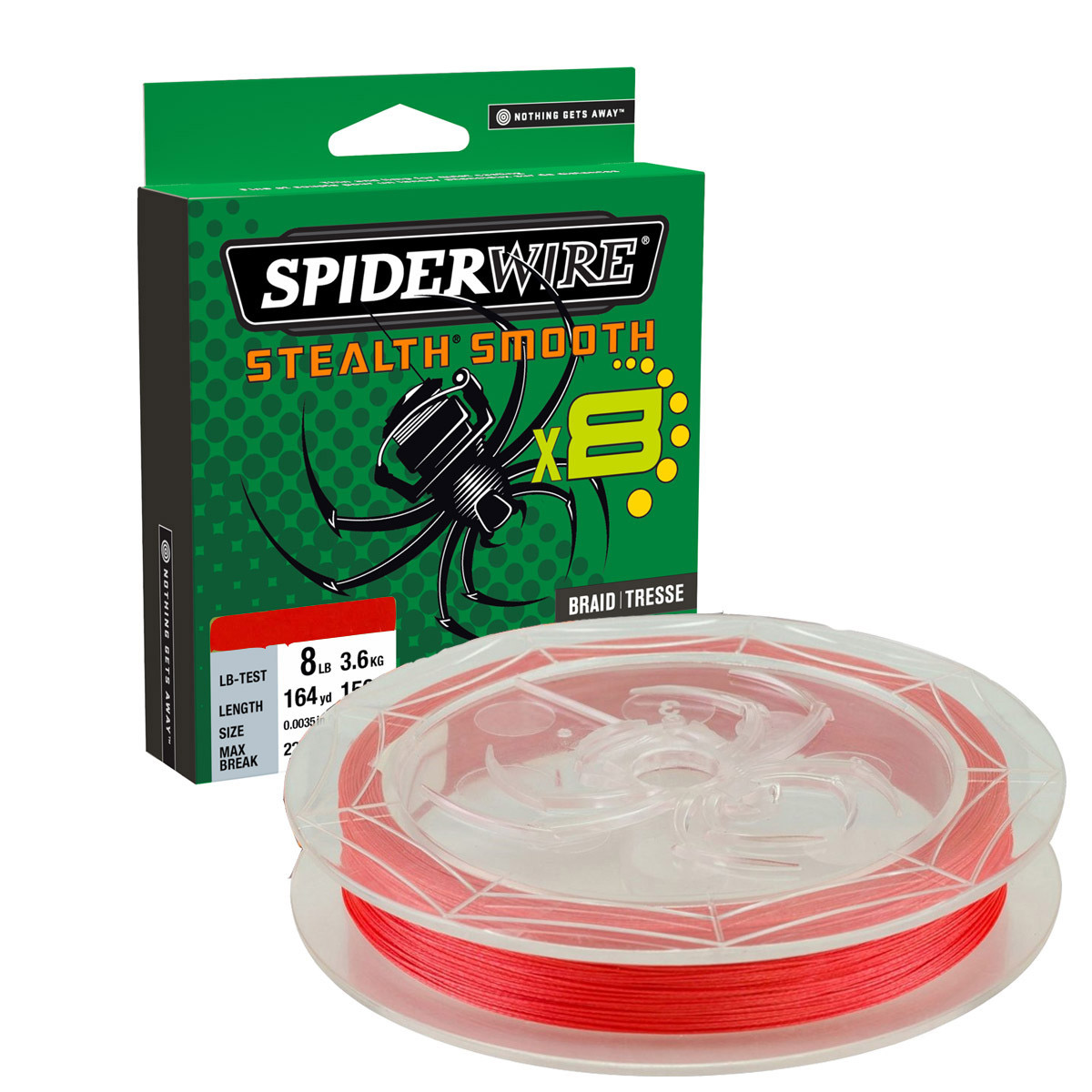 Spiderwire Stealth Smooth 8 Code Red 150 M   Spiderwire Stealth Smooth 8 Code Red 150 M