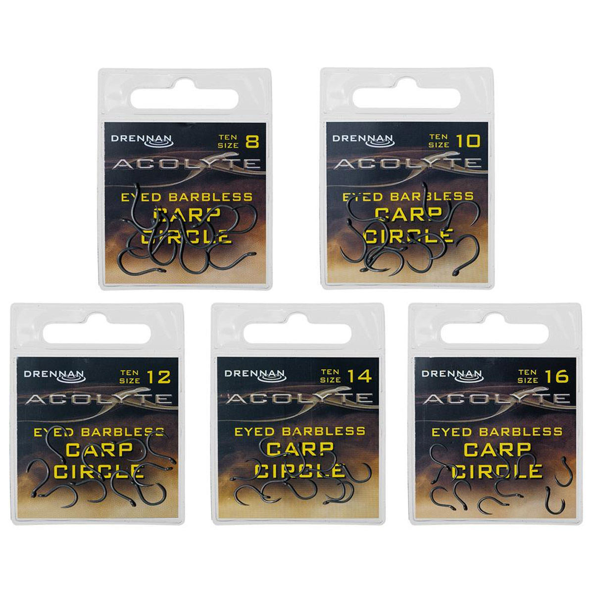 Drennan Acolyte Carp Circle Hooks - Barbless