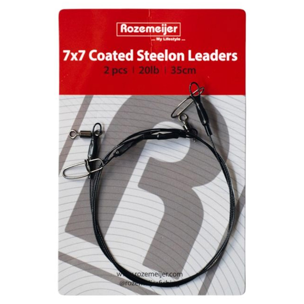 Rozemeijer 7x7 Coated Steelon Leaders 35 CM