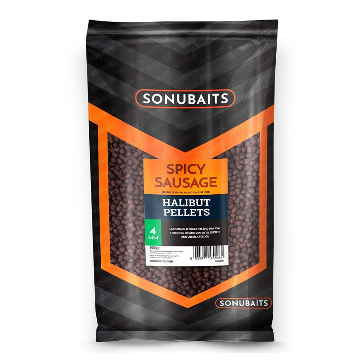 Sonubaits Spicy Sausage Halibut Pellets -  4 mm