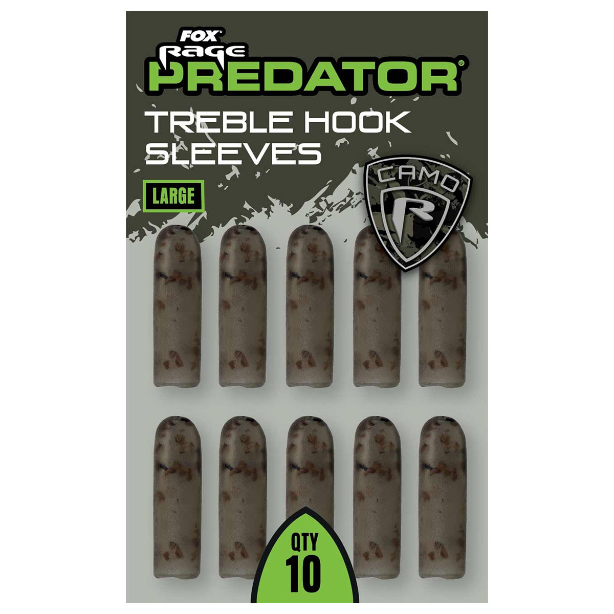 Fox Rage Predator Camo Treble Hook Sleeves