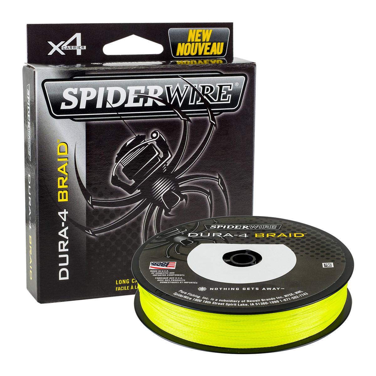 Spiderwire dura 4 Braid Yellow  -  0.10 mm -  0.14 mm -  0.20 mm -  0.30 mm -  0.17 mm -  0.12 mm -  0.25 mm