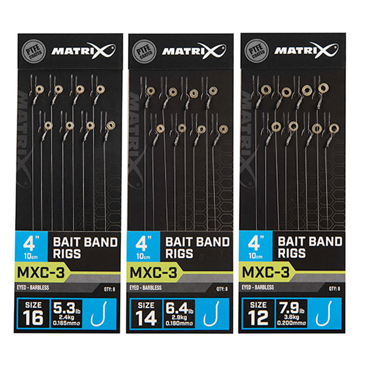 Matrix MXC-3 4" Bait Band Rigs