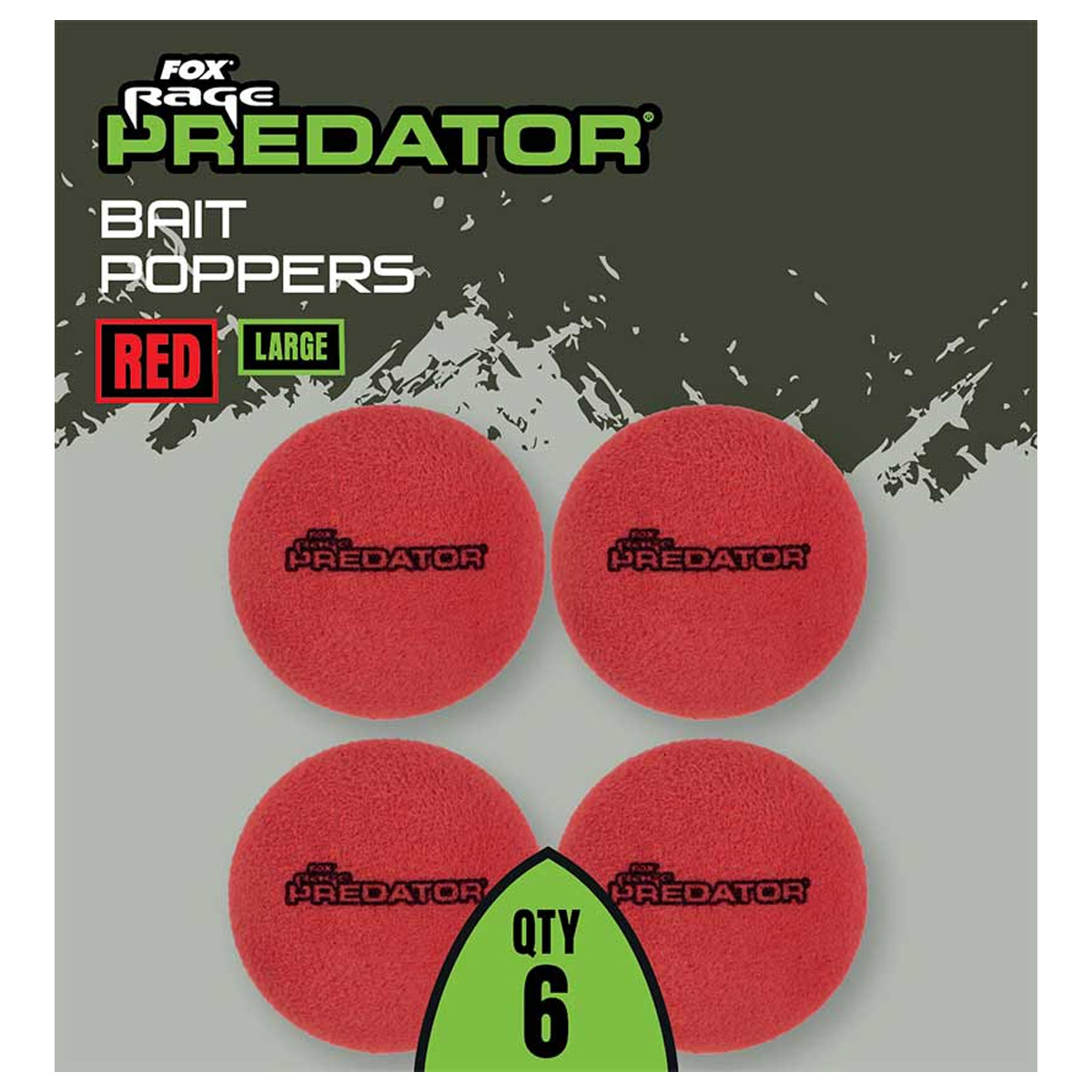 Fox Rage Predator Bait Poppers Red