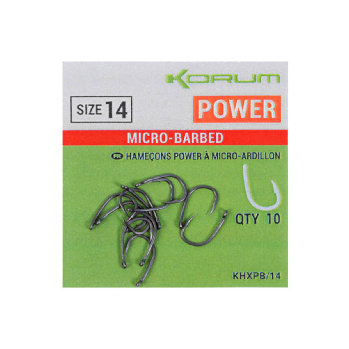 Korum Xpert Power Micro Barbed -  12 -  8 -  16 -  14 -  10 -  6