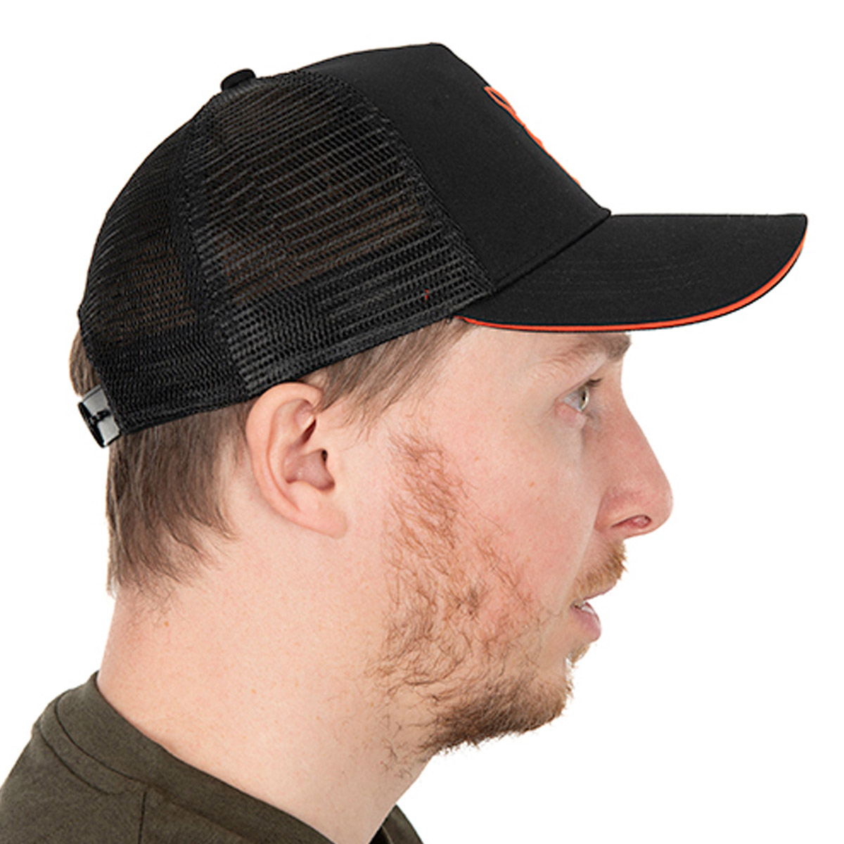 Fox Trucker Cap Black & Orange