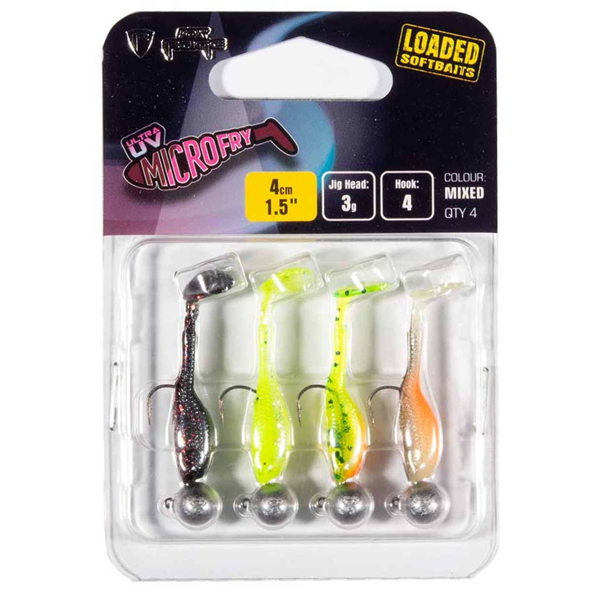 Fox Rage Mini Fry Loaded Ultra UV Mixed Colour Pack