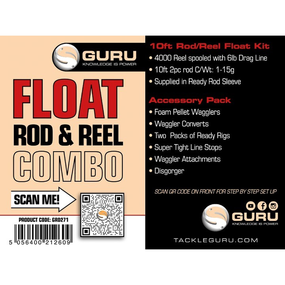 Guru 10FT Float Rod & Reel Combo Guru 10FT Float Rod & Reel Combo