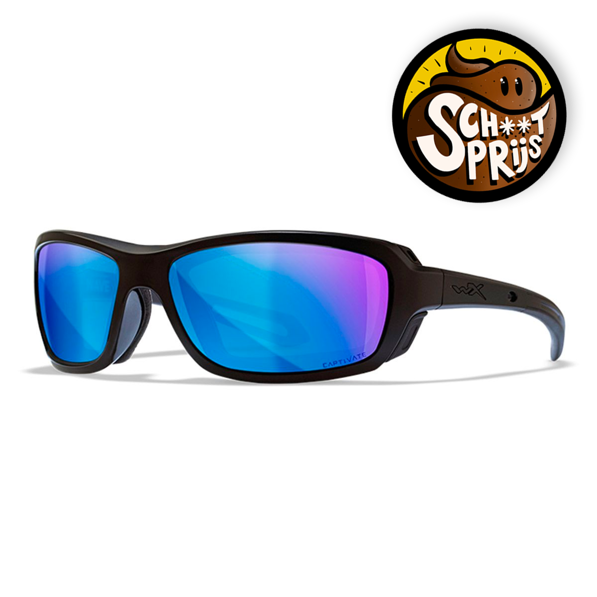 Wiley X Wave Captivate Blue Mirror