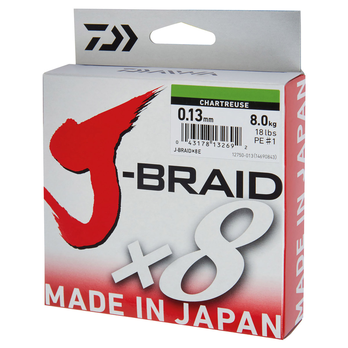 Daiwa J-Braid X8 300 Meter - Chartreuse