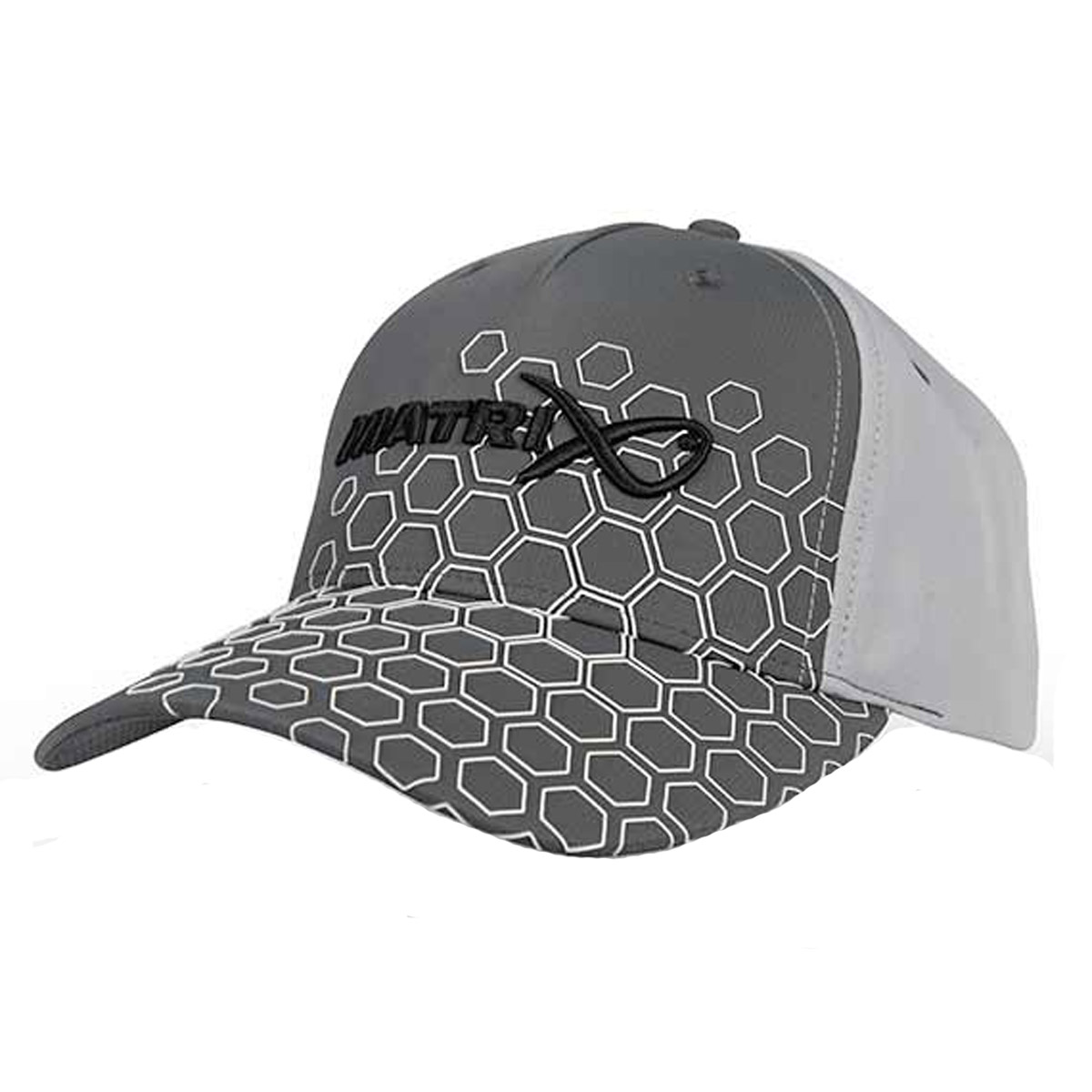 Matrix Hex Print Baseball Cap Black