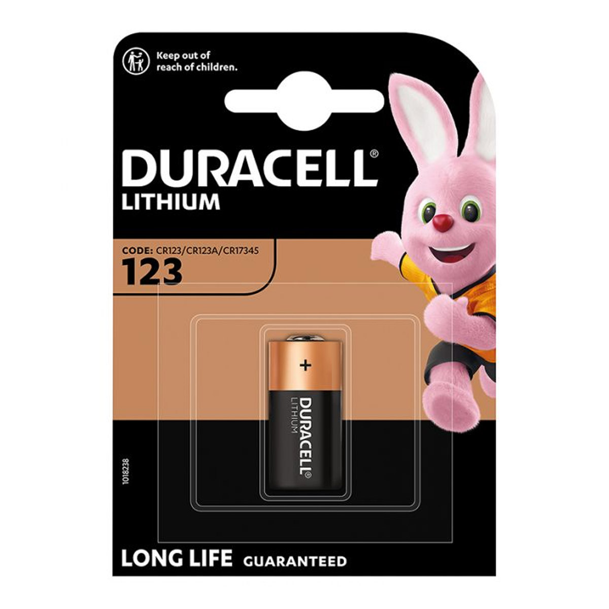 Duracell CR123A Lithium Batterij