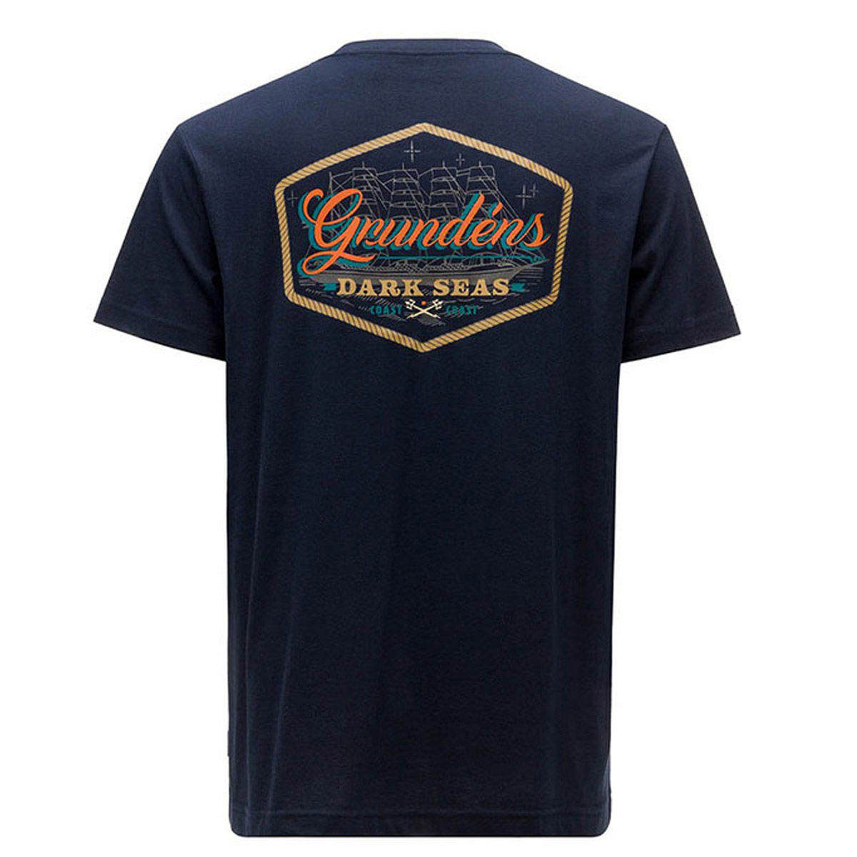 Grundens Tee Shirt Dark Seas  Dark Navy