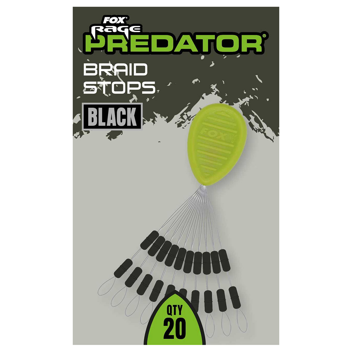 Fox Rage Predator Braid Stops - Black