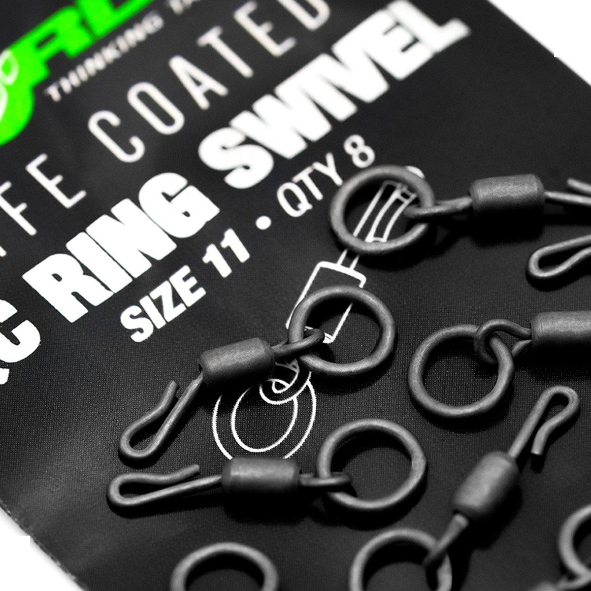 Korda PTFE Coated QC Ring Swivel Size 11
