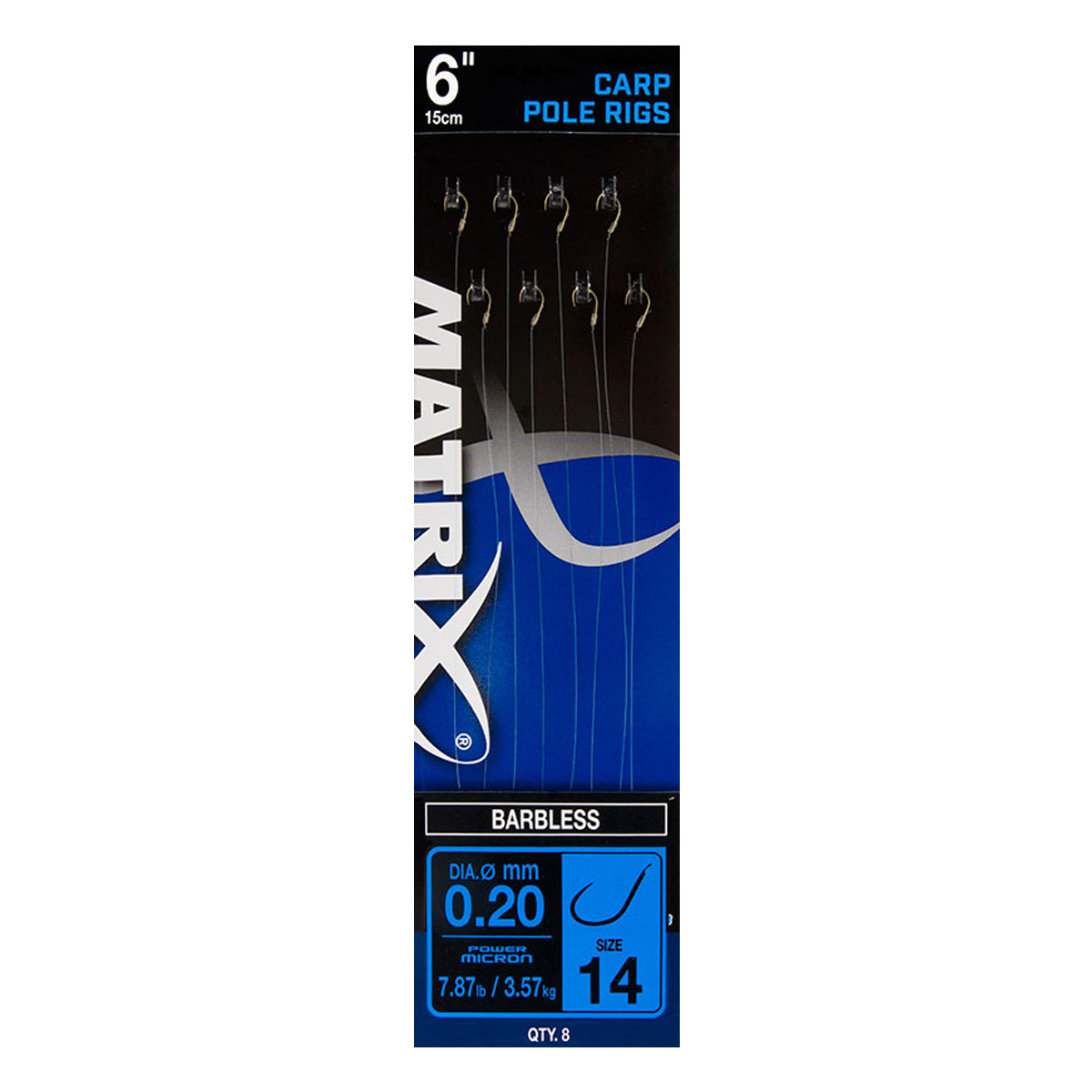 Fox Matrix 6" Carp Pole Rigs Barbless