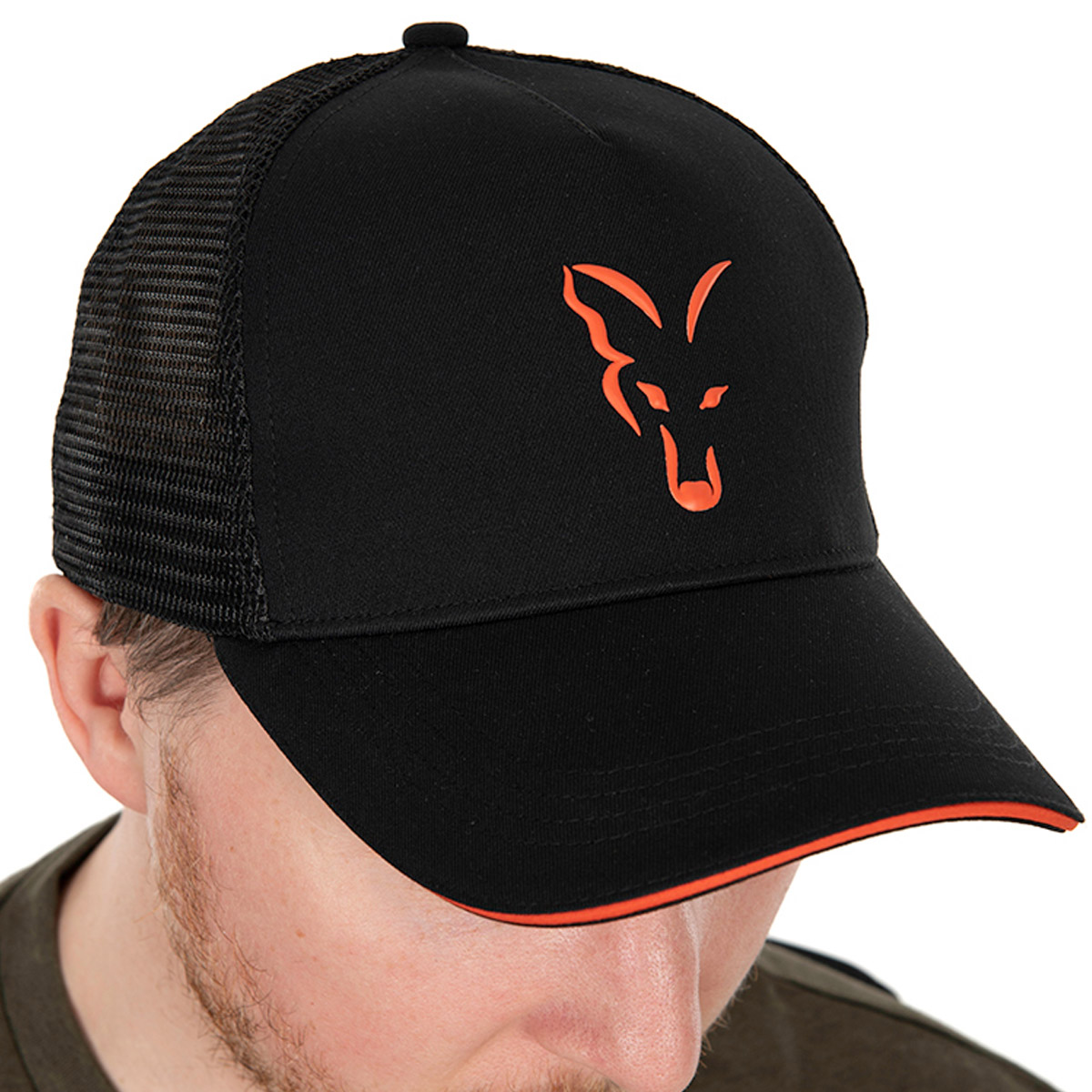 Fox Trucker Cap Black & Orange