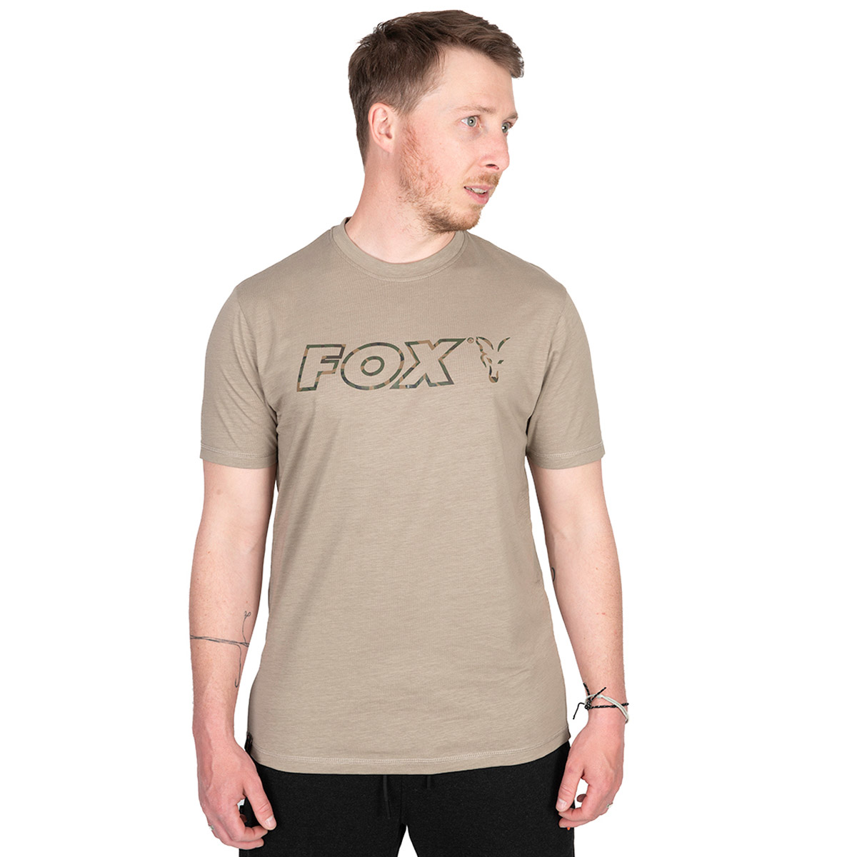 Fox LTD Light Weight Khaki Marl T-Shirts 